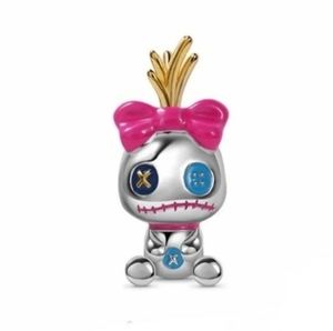 SCRUMP Lilo's' Rag Doll voodoo Doll Lilo & Stitch charm S925  Sterling Silver